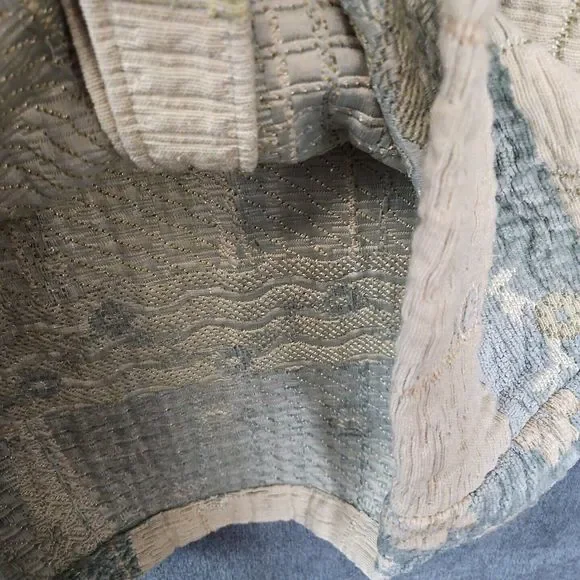 Coldwater Creek Jacket m Blue Green button front textured - Picture 7 of 10